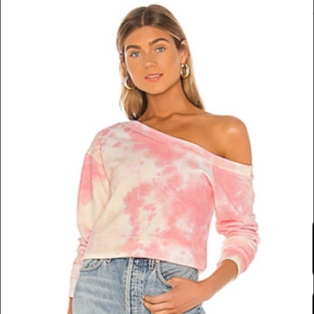 Superdown Ashtn Off the Shoulder Sweatshjrt